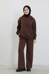Üç İplik Pantolon-Kahve