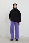 Üç İplik Pantolon-Lila