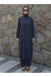 Hakim Yaka Uzun Pantolonlu Takım-Lacivert