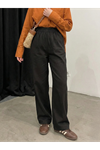 Cep Detay Pantolon-Siyah