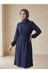 Uzun Tensel Tunik-Lacivert