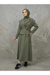 Yelekli İkili Elbise-Haki