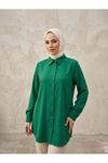 Klasik Dubai Tunik-Zümrüt Yeşili