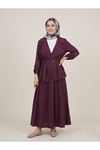 D Toka Detay Etekli Takım-Bordo