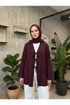 Üç Bağcıklı MüslinTunik-Bordo