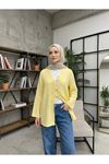 Üç Bağcıklı MüslinTunik-Sarı