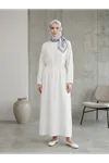 Çilek Elbise-Ekru