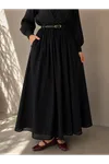 Astarlı Vual Etek-Siyah