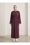 Modal Slop Elbise-Bordo
